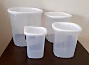 Sheer Nesting Canister Set, 21 Cups, 3 Qt (12 C), 6 Cups & 1.8 Pint (3.6 C) New!