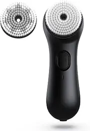 NågraCoola Face Scrubber Exfoliator, Rotating Facial Cleansing Brush for Men & Women, Rechargeable Waterproof, Electric Spin Face Scrub Brush with 2 Heads for Gentle Exfoliating & Deep Cleansing
