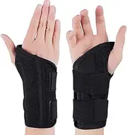 Wrist Brace Carpal Tunnel Right Left Hand for Men Women, Night Wrist Sleep Supports Splints Arm Stabilizer with Compression Sleeve Adjustable Straps,for Tendonitis Arthritis Pain Relief