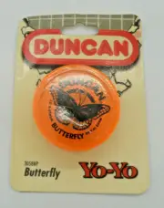 Vintage 1994 DUNCAN Butterfly Yo-Yo ORANGE 3058NP Factory Sealed NEW