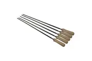 Cyprus Grill Set of 5 - Heavy Duty Large Skewer 86cm Long (Groove to Tip) for H/Duty 5x11 Spit Rotisserie 8mm thick - LSGS-2210A-BUNDLE