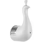 LED Peacock Projection Lamp Remote Control Night Light for Home Bedroom (White)