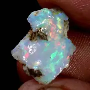 05.50Ct Original AAA+ Ethiopian "Play-Of-Color" Fire Opal Rough Natural Gemstone