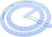 BESPORTBLE 4pcs Protractor with Rotating Indicator Precision Angle Measuring Tool for Geometry Woodworking and School Projects User Friendly Digital Display Ruler