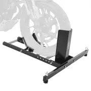 VEVOR Motorcycle Wheel Chock Upright, 816.5 kg Capacity, Heavy-duty Steel Motorcycle Front Wheel Stand with 6 Adjustable Holes, For 381-558.8 mm Off-R
