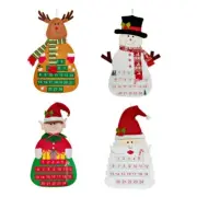 Christmas Tree Advent Calendar Hanging Countdowns Fabric Decors for Home Office