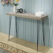 Console Table 90x30x71.5 cm Grey Home Accent