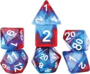 SDZ0019-03 Sirius Dice Role Playing Game Dice Set (7): Celestial - Starry Skies
