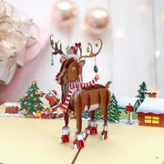 Handmade Rudolph the Red-Nosed Reindeer Card