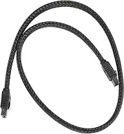 50CM SATA 3.0 III SATA3 7pin Data Cable 6Gb/s SSD Cables HDD Hard Disk Data Cord with Nylon Sleeved Premium Version(Black)