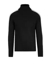 Logo turtleneck sweater S Black