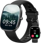 Smart Watch for Men Women Answer/Make Calls with Heart Rate Blood Pressure-Black