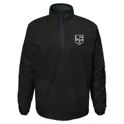 Outerstuff Los Angeles Kings NHL Boys' Youth (8-20) 1/4 Zip Jacket, Black