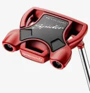 NEW TaylorMade 2024 Spider Red #3 35" Slant-Neck Mallet Putter W/ HC