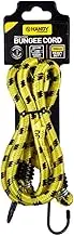 Handy Hardware Heavy Duty Bungee Cord, Yellow/Black, 100 cm Length x 1.2 cm Depth