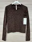 ￼Lululemon Swiftly Tech LS 2.0 Race Size 12 Particolour French Press Topaz 52126