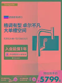 在飛比找Yahoo!奇摩拍賣優惠-水槽漢斯格雅hansgrohe家用廚房龍頭水槽石槽龍頭套組臺