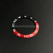39.8mm Bezel insert For Divers Watch Rolex GMT Seiko SKX SRPD Black Red Coke
