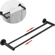 Adjustable Double Bath Towel Bar for Bathroom Stainless Steel Towel Holder