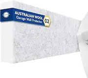 Garage Planet WP02 Garage Wall Protector Felt Car Door Protector, Tool-Free, Designed in Australia (White, 2-Pack)