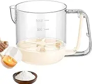 Multifunctional Egg Stir Cup - Hand-Pressed Egg Liquid Filter Cup | Multifunctional Hand Push Mixer, Household Blending Tool for Cream, Sauce