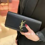 二手正品SAINT LAURENT 聖羅蘭 326079 經典 魚子醬 手包 牛皮 YSL 手拿包 長夾 腋下包