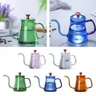 Gooseneck Glass Kettle for Tea And Coffee Preparation