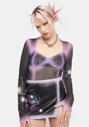 [HOROSCOPEZ] Beyond Starlight Mesh Bustier Top