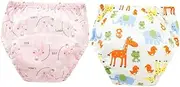 SAFIGLE Infant Training Pants Leakproof Washable Soft Cotton Nappy Pants Newborns Toddlers Random Style