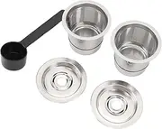 2 Pack Reusable K Cups Coffee Pods, 304 Stainless Steel Refillable K Cup Coffee Filters, Metal Reusable Coffee Capsule Espresso Pod for Coffee Maker Machine
