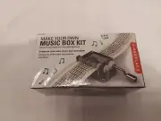 Kikkerland Make Your Own Music Box Kit Compose your own melodies NEW/SEALED B33