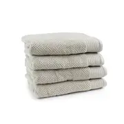 4pc Onkaparinga 69x140cm Cotton Avalon Bathroom Towels Set 550GSM Soft Sand