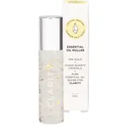 SUMMER SALT BODY Essential Oil Roller With 24K Gold Clarity - Clear Quartz Crystals 10ml
