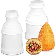 2Pcs Arancini Maker Mold Kit - Rice Ball Mold Mini Kitchen Decor Meat Ball Making Tool Bento Ball Press Kit - Meatball Scoop Ball Maker Rice Crispy Treat Mold Cone, Round Ball Scoop Kitchen Food Decor