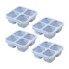 Portion Control Lunch Box for Lunch Box Kids 4-pack Bento Lunch Boxes with 4