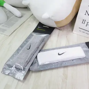 NIKE SWOOSH 運動風 單色頭帶 髮帶 NNN07101OS白 NNN07051OS灰【iSport商城】