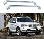 TINIANHHCT Cross Bars Lockable Fits for BMW X3 F25 2011-2017 with Flush Side Rails Roof Rack Cargo Luggage Carrier, Silver
