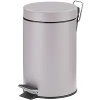 在飛比找momo購物網優惠-【KELA】簡約腳踏式垃圾桶 暖灰3L(回收桶 廚餘桶 踩踏