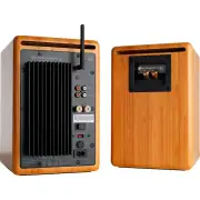 Open Box Audioengine A5+ Wireless Powered Bookshelf Speakers - Solid Bamboo