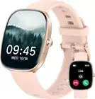Smart Watch for Men Women Answer/Make Calls with Heart Rate Blood Pressure-Pink