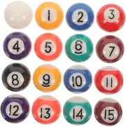 16 Pcs Billiards Training Balls Exercise Billiards Balls Mini Billiard Ball Pool Training Ball Billiard Pool Balls Miniature Replacement Table Phenolic Resin