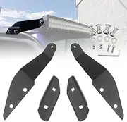 GLOBLED 50 Inch LED Light Bar Mount 50'' Curved Upper Roof Windscreen Mounting Bracket Compatible with Nissan GU Patrol Y61 & Toyota Land Cruiser 80 Series Black for 50'' light bar