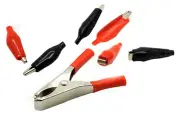 7 Pcs Alligator Clip Set Assortment Electrical Clamps Test Lead Wire End Jumper