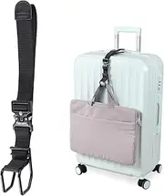 Vigorport Luggage Hook Strap, J Hook for Add a Bag Luggage, Multi Adjustment Bag Strap Hook with Hands Free