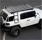 Roof Rack Compatible for Toyota FJ Cruiser Roof Platform Frame Luggage Rack FJ Cruiser Ladder Exterior Modification Accessories(Style B)