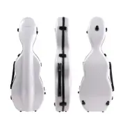 White Violin case 4/4 hard shell Carbon Fiber Light strong Case durable handle
