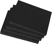 Perfeclan 4x Polyurethane Foam Sheet Packing Foam Pads Multifunctional Black Accessory for Electronic Products Storage Soft Material, 40x33x5cm