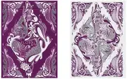 FLORAL PURPLE DECK OF PLAYING CARDS BY ALOY POKER SIZE