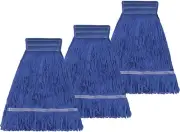 3 Pack Reusable Cleaning Heavy Duty Mop Heads Commerical Replacement Mop Heads