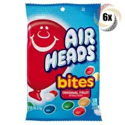 6x Bags Airheads Original Fruit Assorted Flavored Bite Size Bites Candy - 6oz